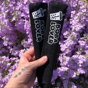 Set of 2 Silver Stainless Steel Boba Straws